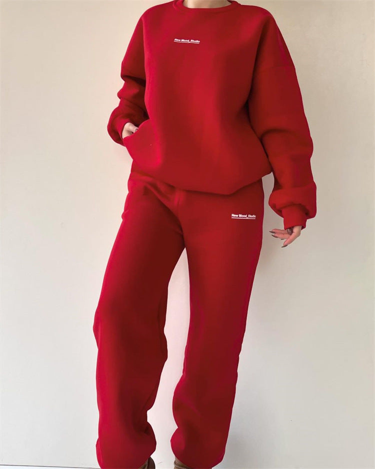 Damen sportliches Sweatset mit lockerem Schnitt WW