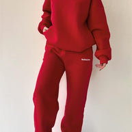 Damen sportliches Sweatset mit lockerem Schnitt WW