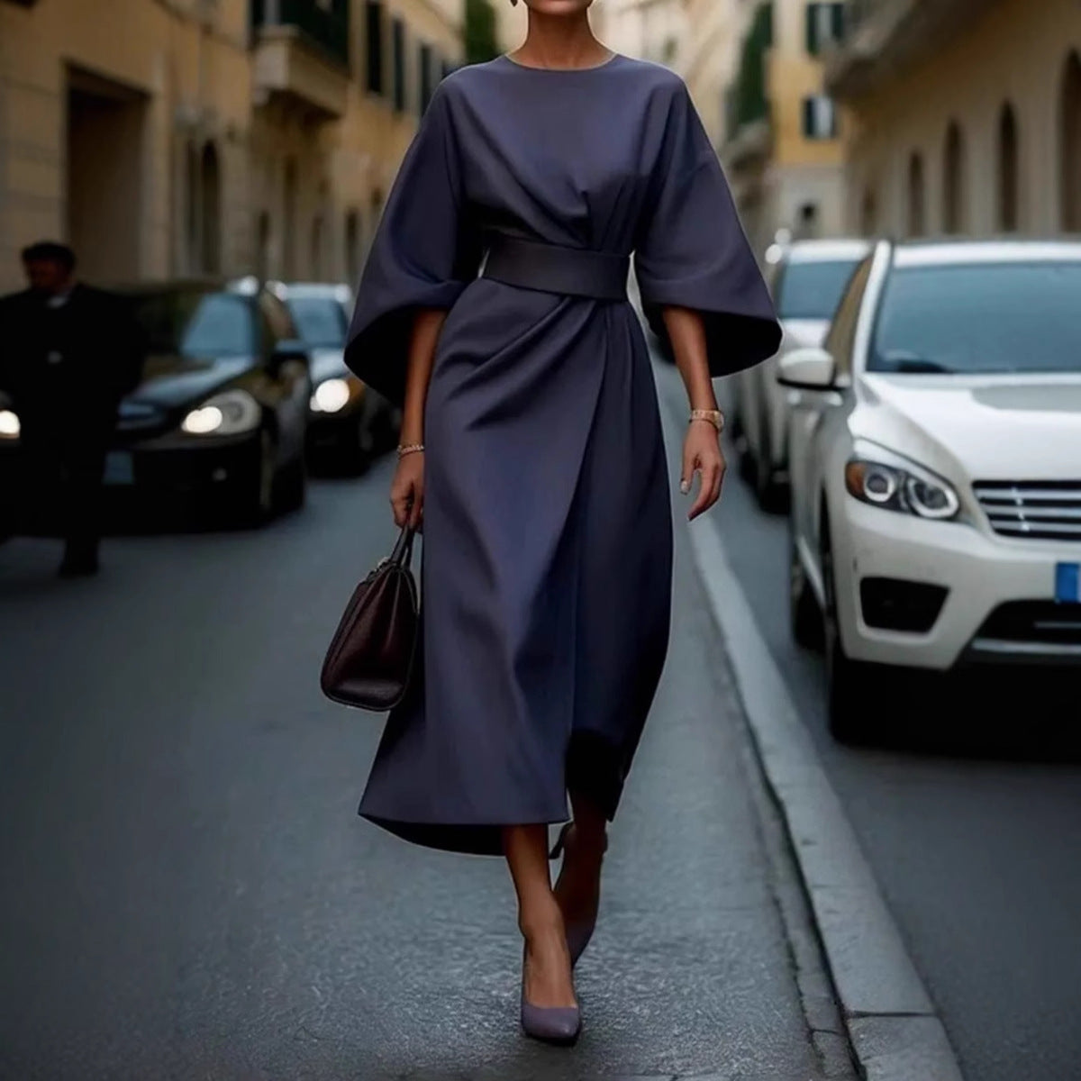 Damen Sommerliche Midi-Kleid WW