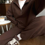 Damen Sportlicher Half-Zip Sweatpullover mit lockerem Schnitt und hochwertigen Materialien WW