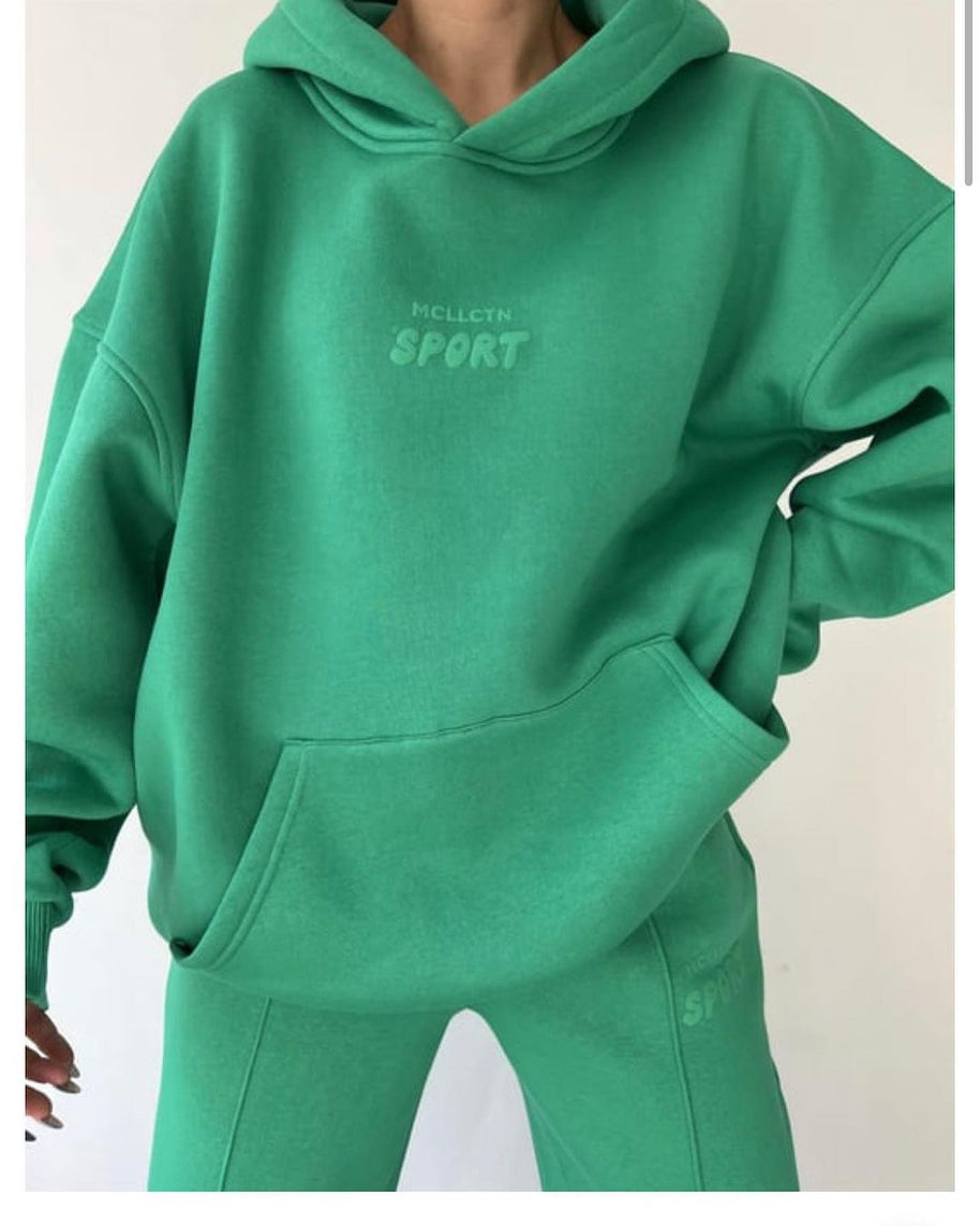 Damen Sportlicher Oversized Hoodie WW