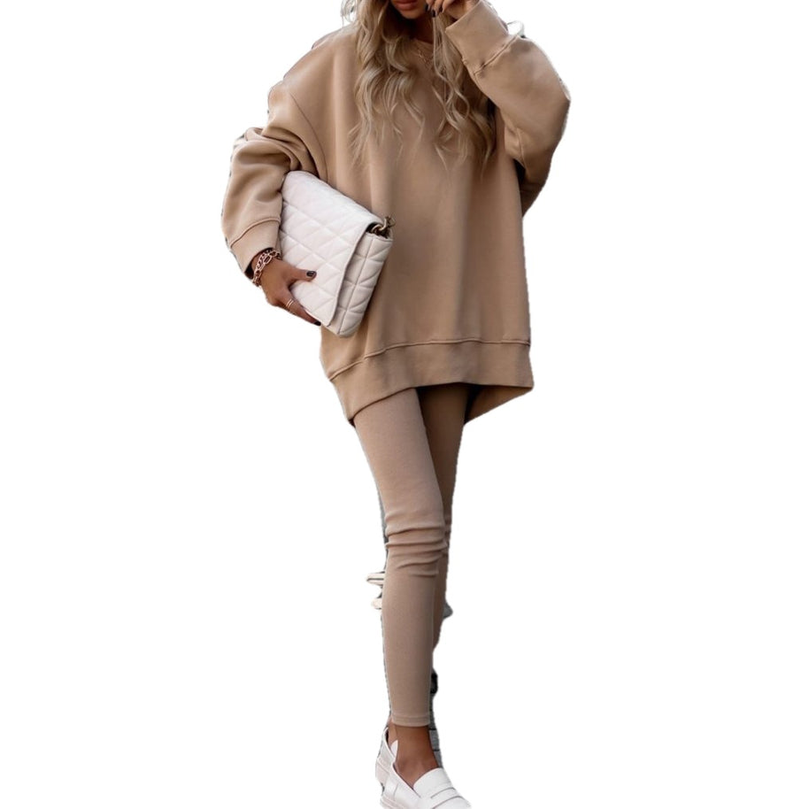 Damen Oversized Sweatshirt mit gestepptem Design und Komfort Fit WW