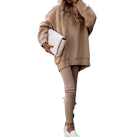 Damen Oversized Sweatshirt mit gestepptem Design und Komfort Fit WW