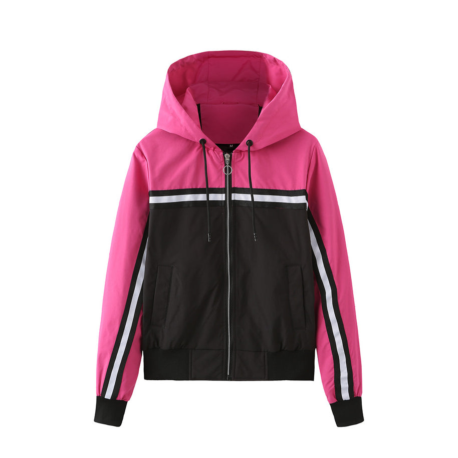 Damen sportliche Jacke mit modernen Streifenelementen WW