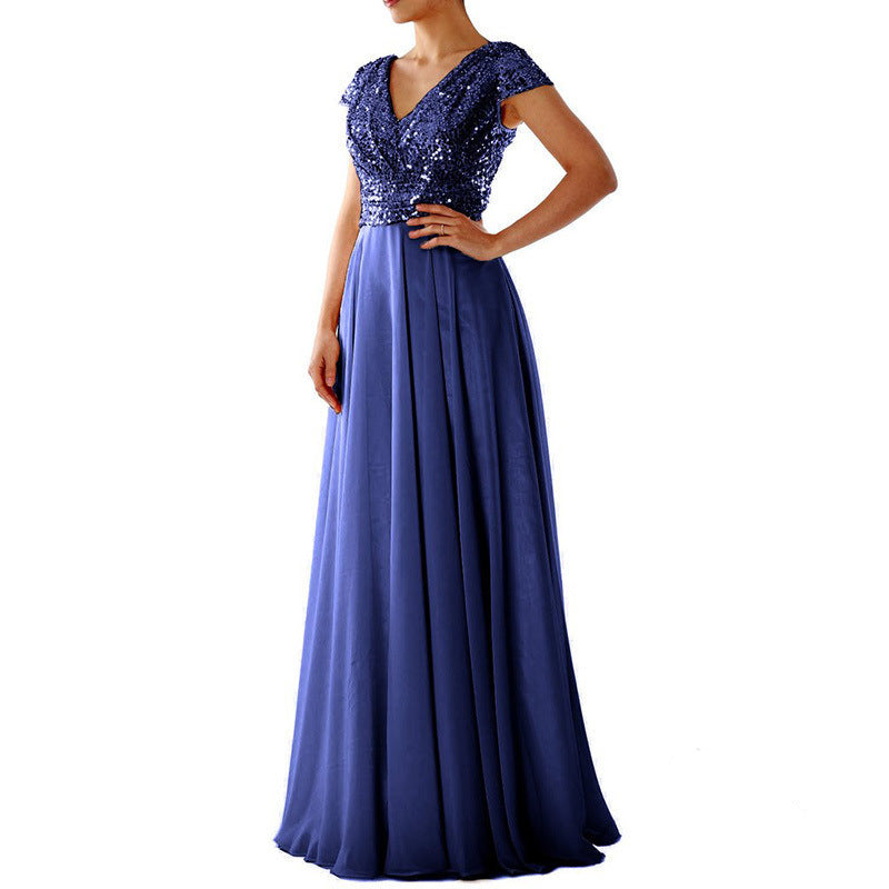 Damen Abendkleid mit funkelndem Oberteil WW