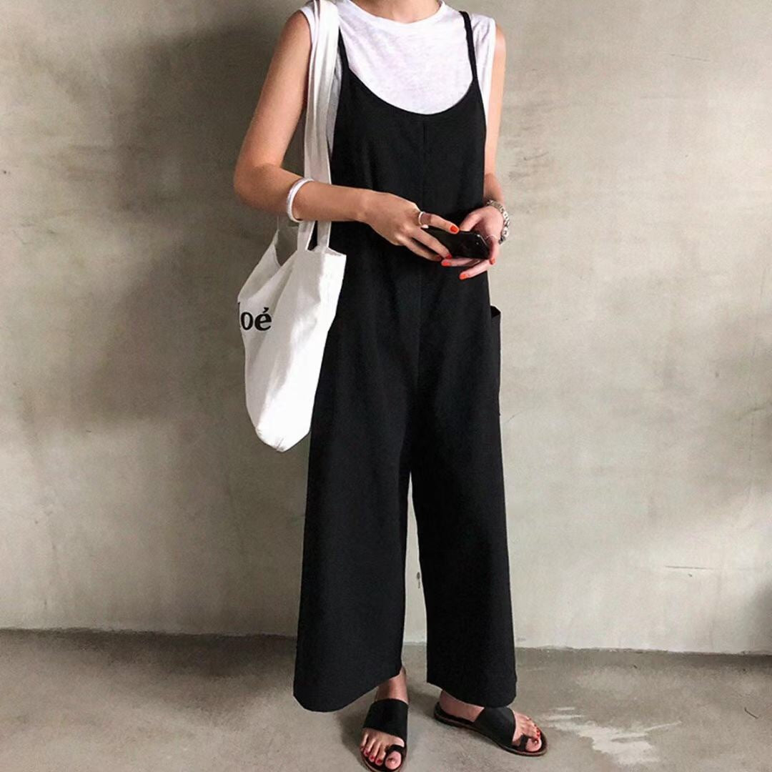 Damen Latzhose im lässigen Stil mit verstellbaren Trägern und großem Komfort WW