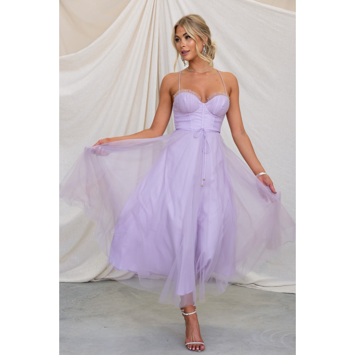 WW | Frühling Sommer Sexy Sling Lässiges Kleid Urlaub Multi Farbe Frauen Kleidung Kleid