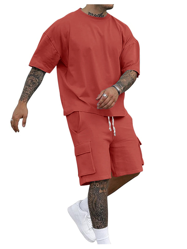 Herren Sportliches Cargo-Set W&W Mode