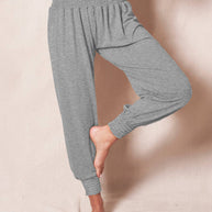 Damen luftige Sommerhose mit elastischem Bund WW