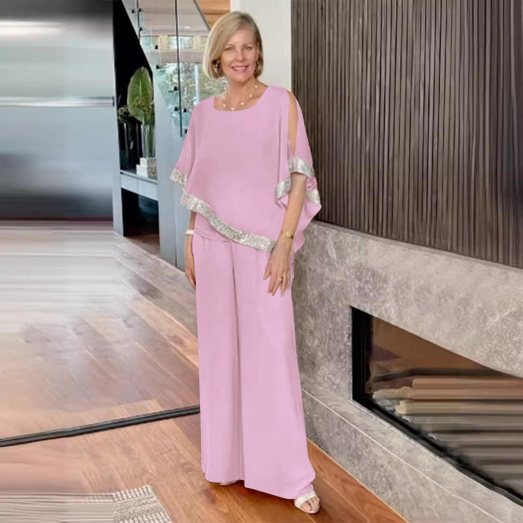 Damen Elegant geschnittenes Zweiteiliges Ensemble WW