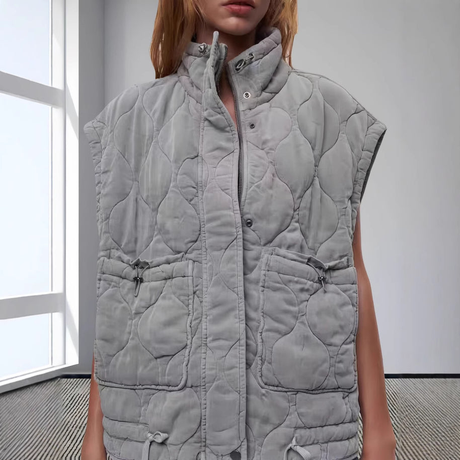 Damen Steppweste mit praktischen Taschen WW