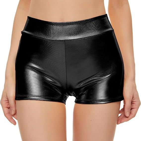 Damen Sportliche Hochbund Shorts W&W Mode