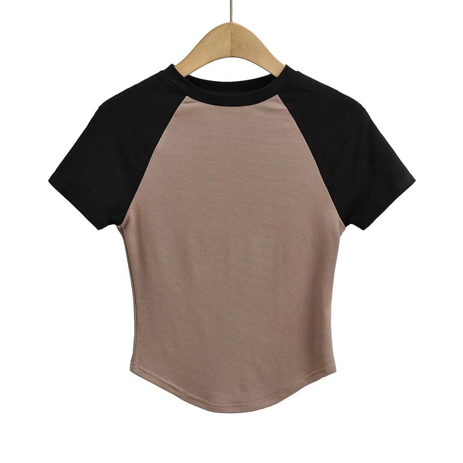 Damen Raglan-T-Shirt mit farblich abgesetzten Ärmeln und hochwertigem Komfortstoff WW