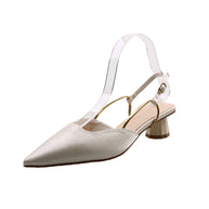 Damen Slingback Pumps mit elegantem Metallverschluss W&W