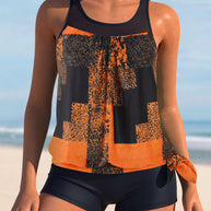 Damen Sportliches Tankini-Set mit Figurschmeichelndem Schnitt WW