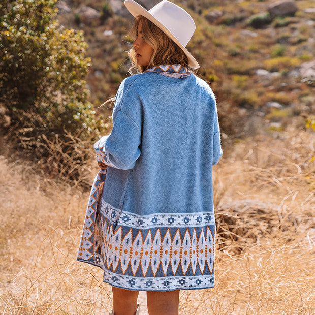 Damen Cardigan mit kunstvollem Muster und weichem Material WW