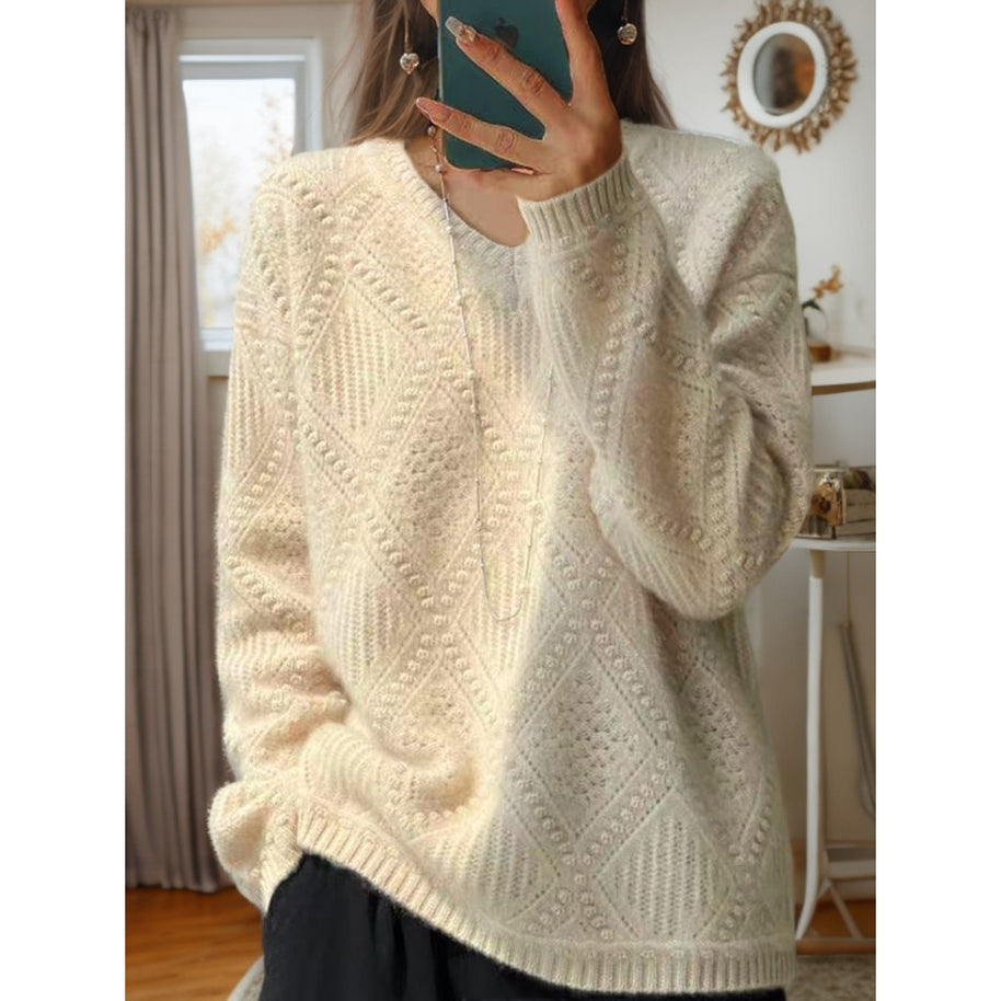 Damen Strickpullover mit strukturierter Verarbeitung und weichem Griff WW