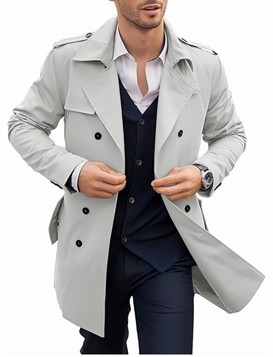 Herren Trenchcoat mit elegantem Schnitt WW