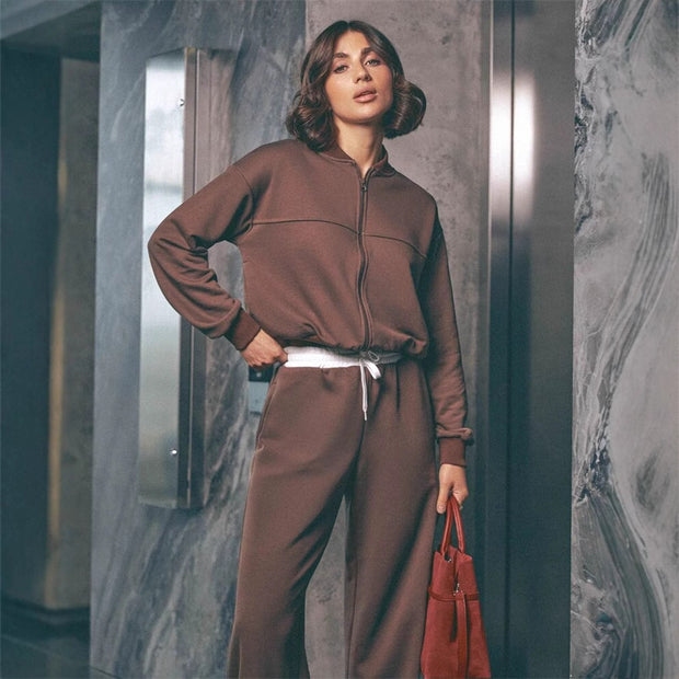 Damen Sportliches Lounge-Set mit weitem Schnitt WW