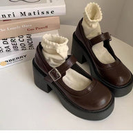 Damen Mary Jane Pumps mit modernem Design und hochwertiger Schnalle W&W