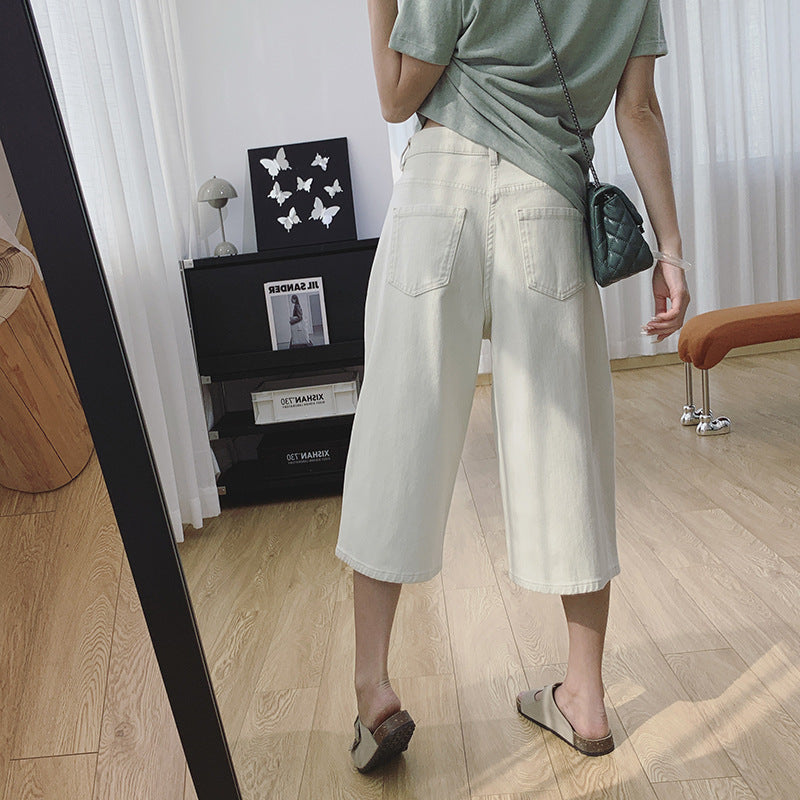 Damen Weite Denim Culottes WW