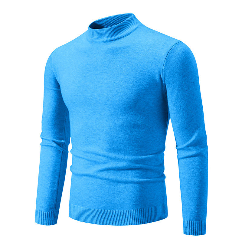 Herren Rollkragenpullover aus weichem Strickmaterial WW