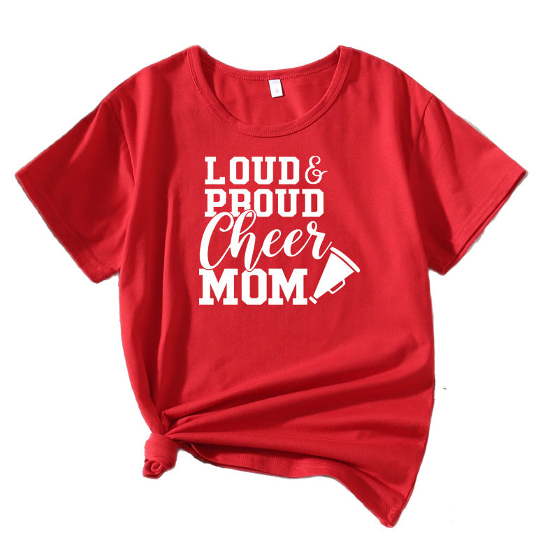 Frauen Cheerleading Mama Grafik T-Shirt WW