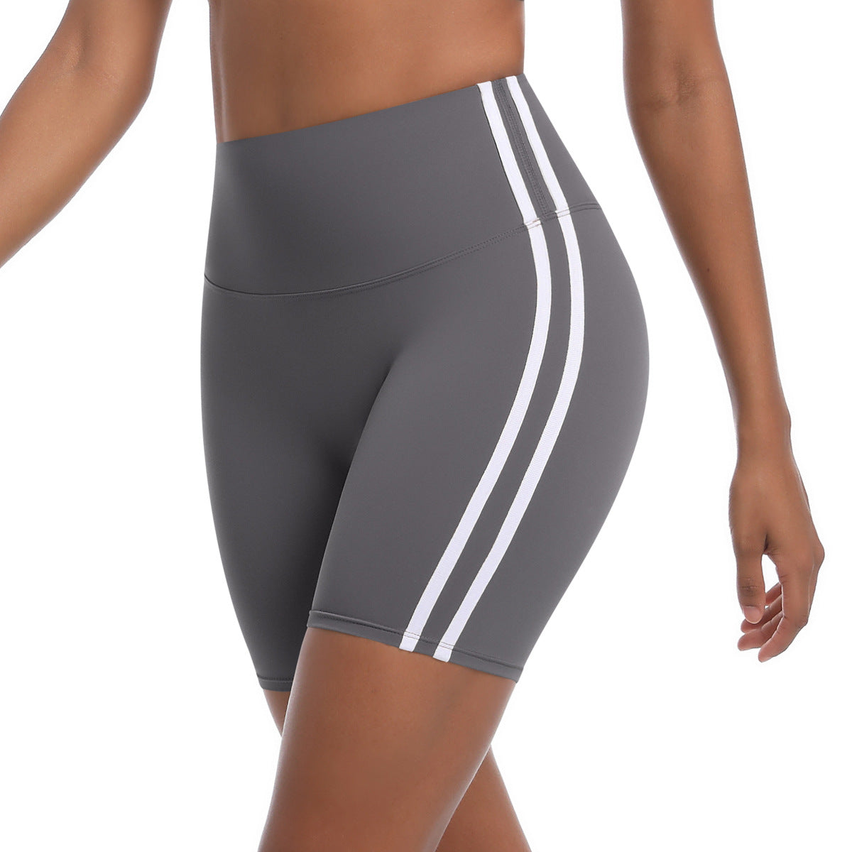 Damen Sportliche Shorts mit hohem Bund und strategischen Einsätzen für aktiven Komfort WW