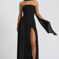 Damen Abendkleid mit asymmetrischem Schnitt WW