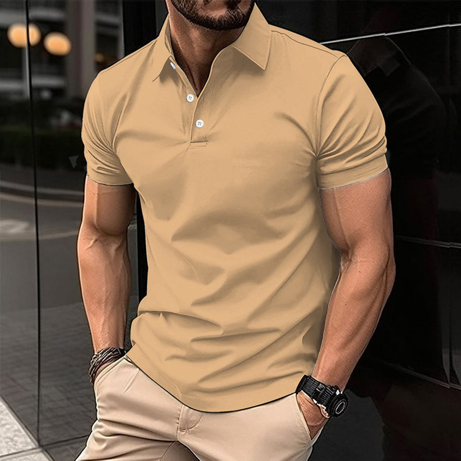 Herren Sport Poloshirt aus atmungsaktivem Material mit klassischem Schnitt WW