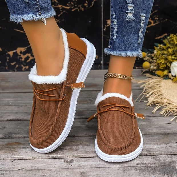 Damen Bequeme Slip-On Clogs mit kuscheligem Innenfutter und flexibler Sohle WW