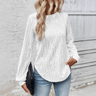 Damen Strickpullover mit strukturiertem Design WW