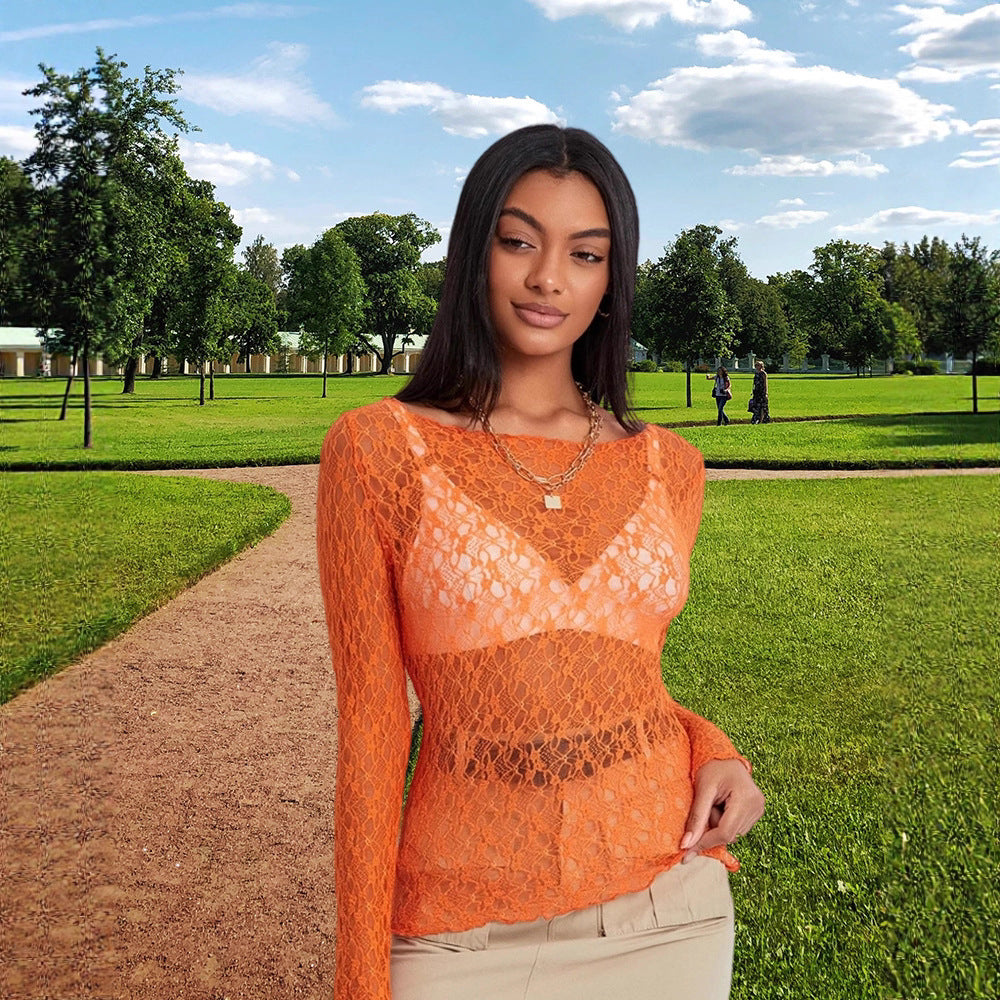 Damen Spitzenoberteil mit eleganter Passform und raffinierten Details WW