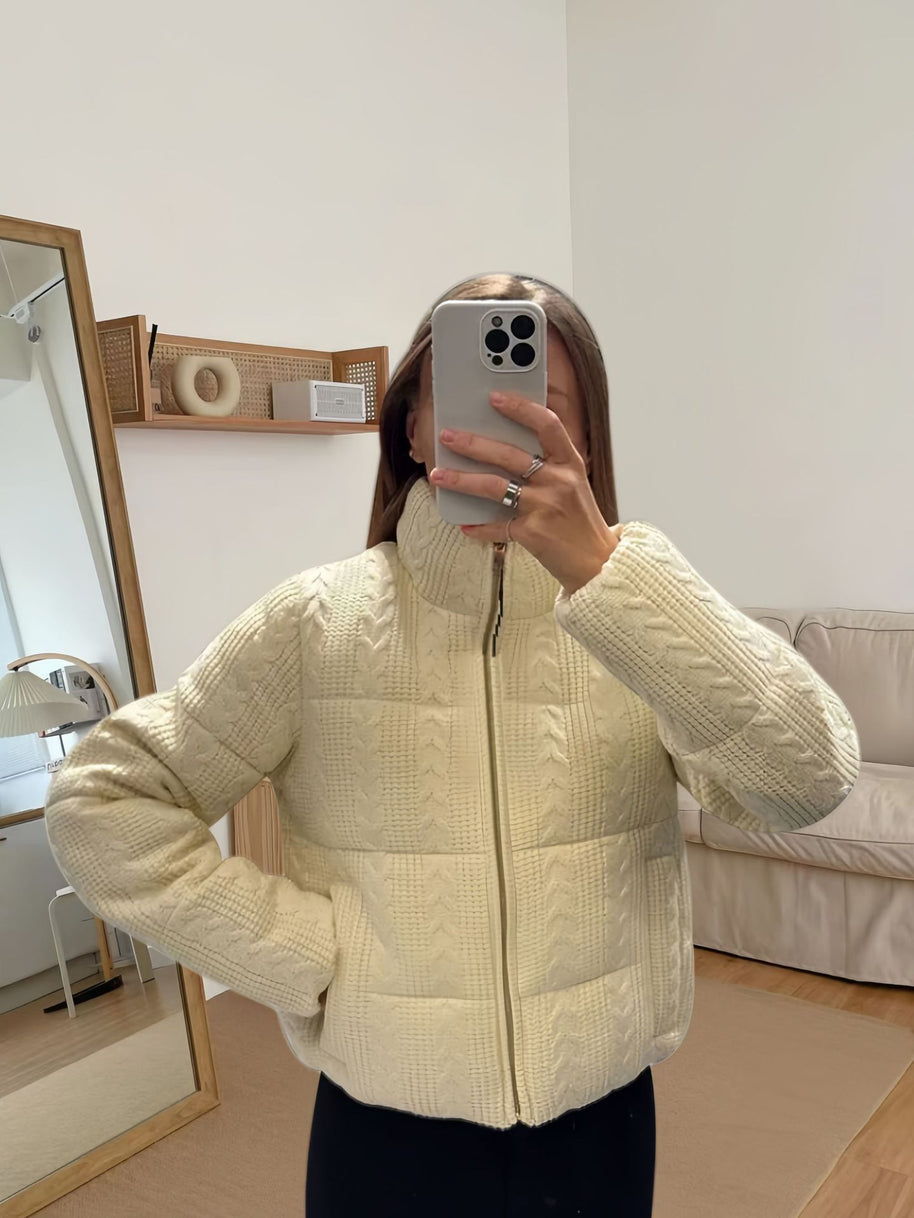 Damen Strick-Steppjacke WW