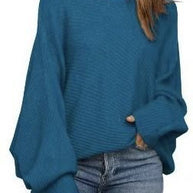 Damen Bequemer oversized Strickpullover mit weit geschnittenen Ärmeln WW