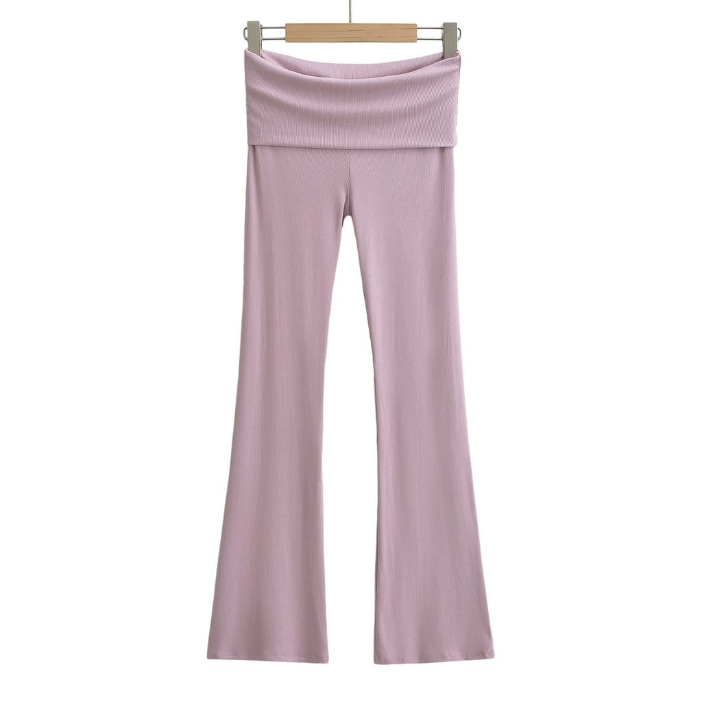 Damen Flared Yoga-Hose mit hohem Bund und elastischem Komfort WW