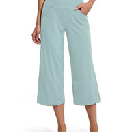 Damen Bequeme Sportliche Culotte mit hohem Bund und praktischen Taschen WW