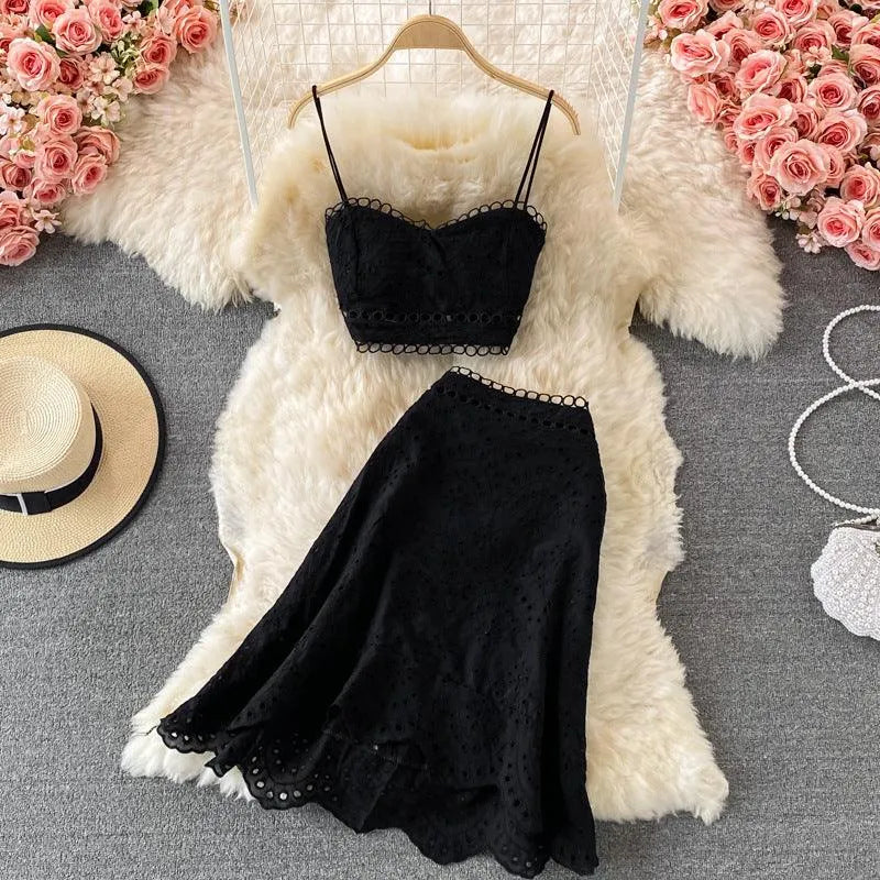 WW | Top and skirt with ruffles