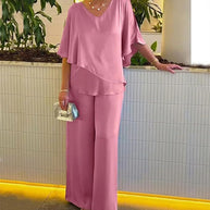 Damen Jumpsuit mit elegantem Layering und großzügigem Schnitt WW