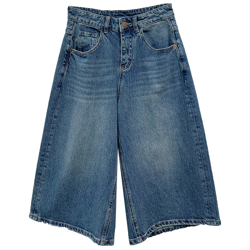 Damen Weite Denim Culottes WW