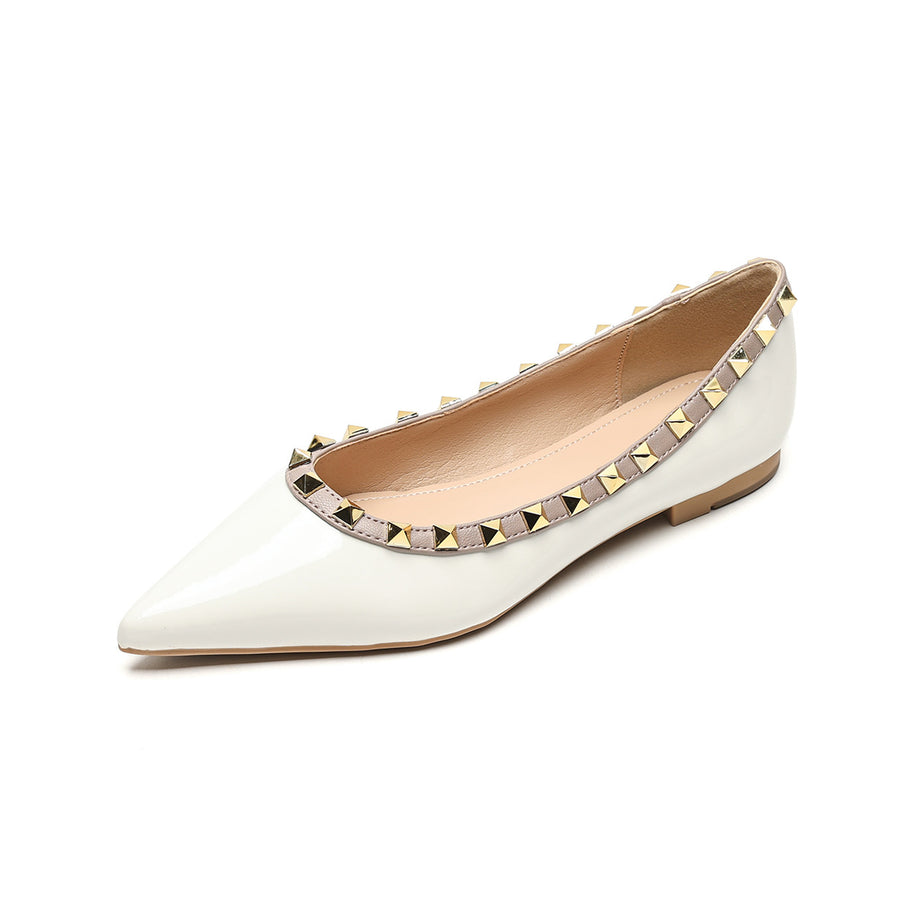 Damen Ballerinas mit Nietenverzierung WW
