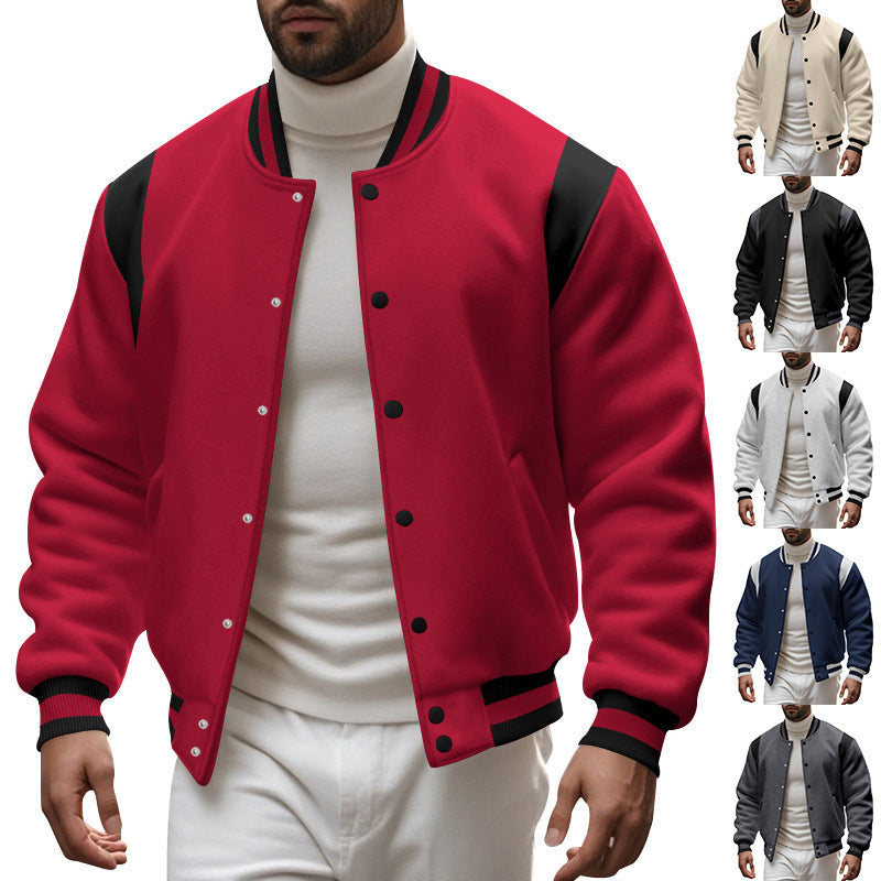 Herren sportliche Collegejacke WW