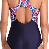 Damen Racerback Athletic Einteiler Badeanzug WW