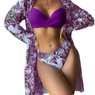 Damen Strandüberwurf-Set mit stylischem Druck WW