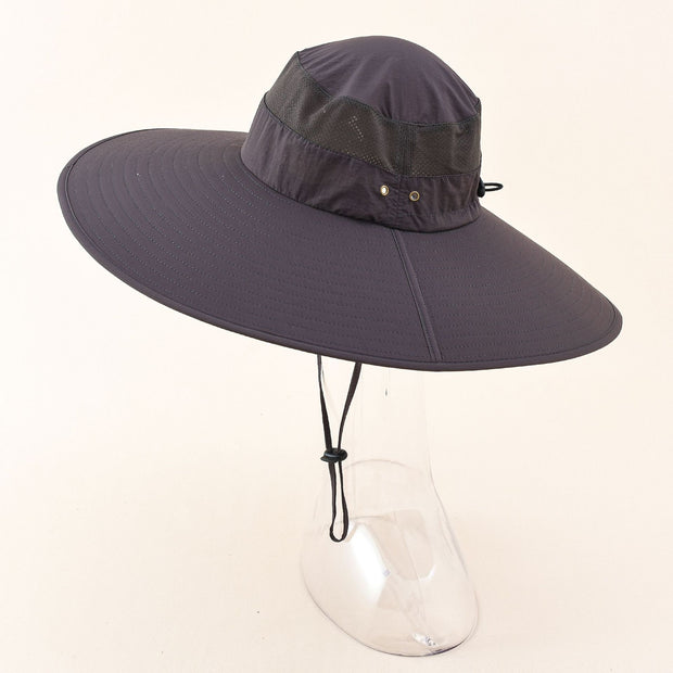 Damen Outdoor Sonnenhut mit breiter Krempe und atmungsaktiver Netzstruktur WW