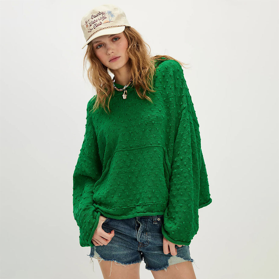 Damen Bequemer Oversized Pullover WW