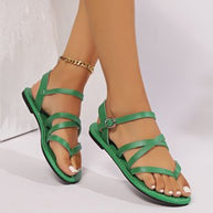 Damen Riemensandalen mit verstellbaren Riemen und anatomischem Fußbett WW