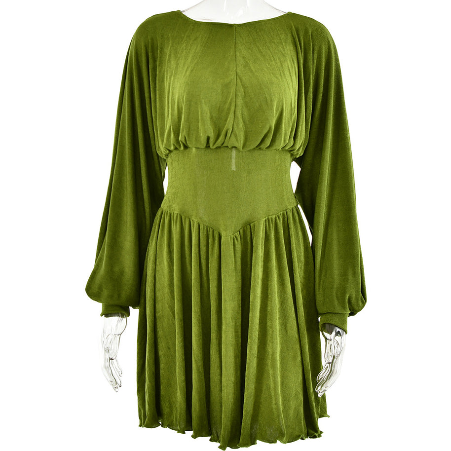 Damen Abendkleid mit weitem Ärmeldesign und schmeichelndem Schnitt W&W