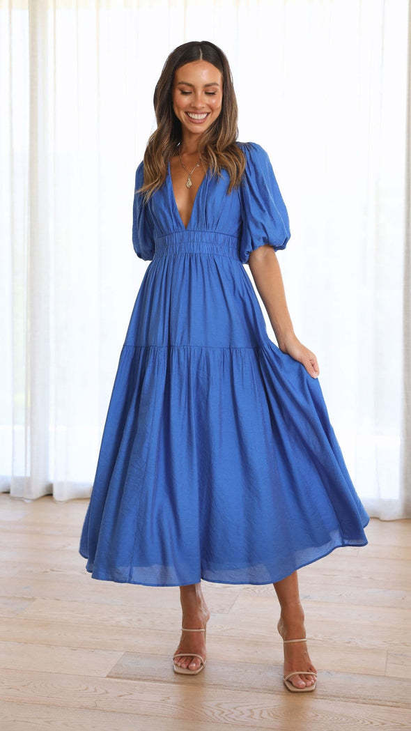 WW | Taillierter Midikleid
