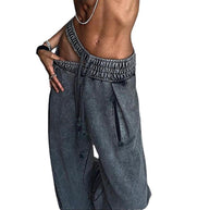 Damen Bequeme Freizeithose mit lässigem Schnitt WW